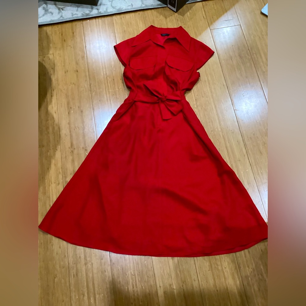 WOMANS Marciano red buttoned dress size XS